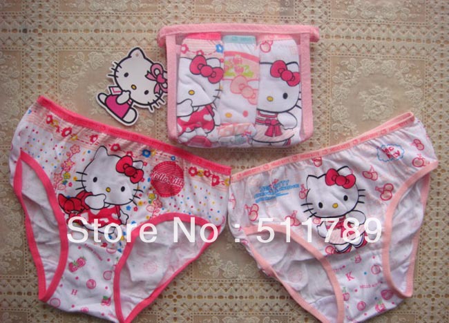 Retail Hot sale! Fashion Baby Hello Kitty Cartoon Underewear, girl's  briefs underwear, Children Underpants, TX-002-G002