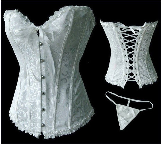 Retail or wholesale fashion corset,body lift shaper,outwear corset+G-string,1set