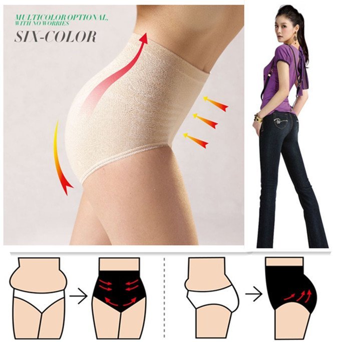 Retail packing Body Shaping Women Panties Hold Buttocks Shape Panties Healthy Briefs Free Shipping