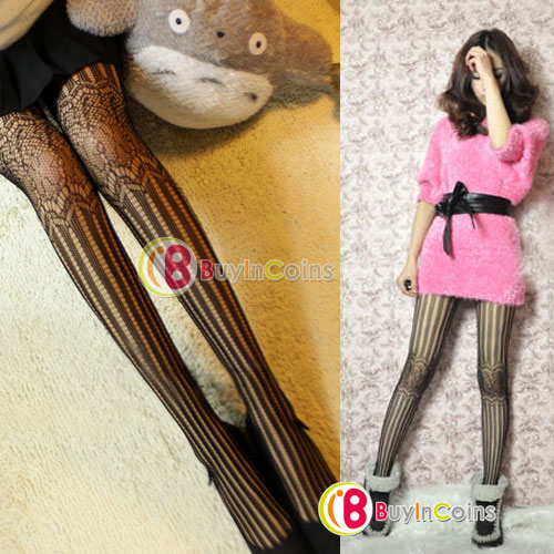 Retro Sexy Women Lady Soft Stripe Tights Fashion Pantyhose Mesh Socks Stockings[10795|01|01]