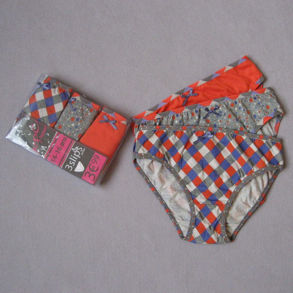 Rgxzr 100% fresh thin cotton 100% cotton child female child panties briefs 3