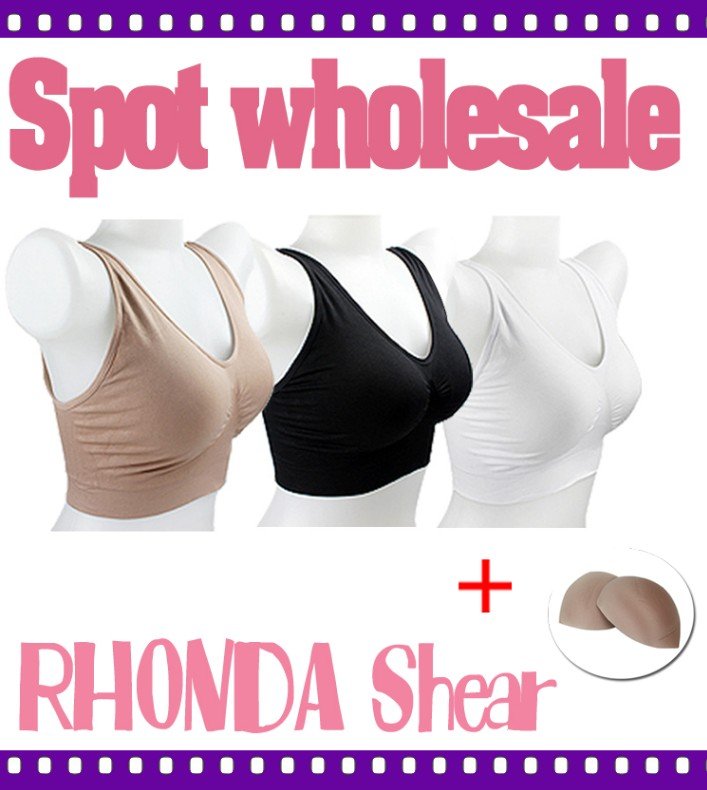 Rhonda Shear Ahh Genie sports Bra yoga As Seen On TV Seamless Leisure Comfy Activewear