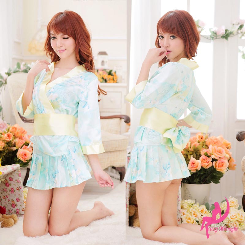 Romantic kimono elegant small sexy sleepwear robe costume sauna, bathrobes 1004