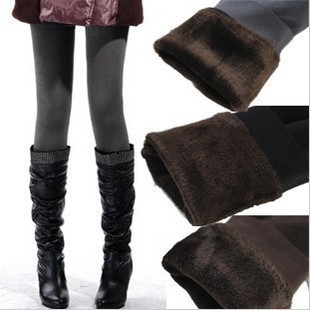 Rommel 2012 warm pants female plus size thickening plus velvet ankle length trousers warm pants socks female