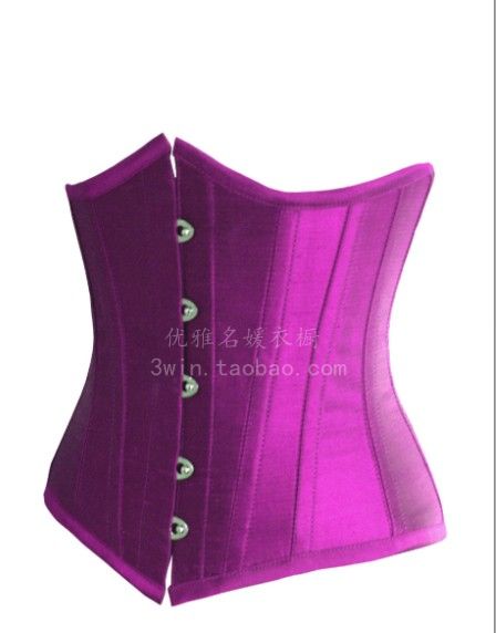 Royal elegant belt clip purple body shaping cummerbund vest abdomen drawing waist belt