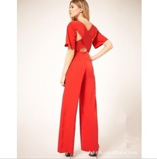 S-L free shipping manufacturers supply new fashion women's fashion coveralls pants #F5294