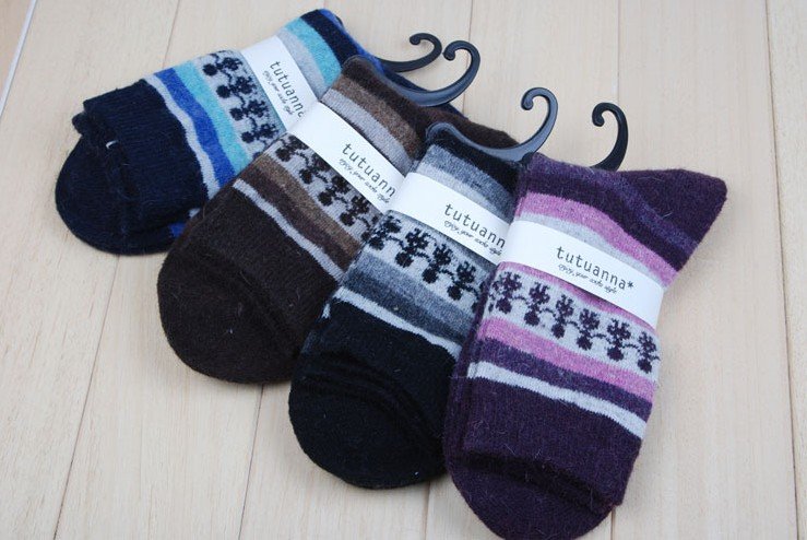 S socks women dress New Fashion 4 Style Thick Warm Wool Grils Women Knitting Socks,20 Pair/Lot+Free shipping fur boots stockings