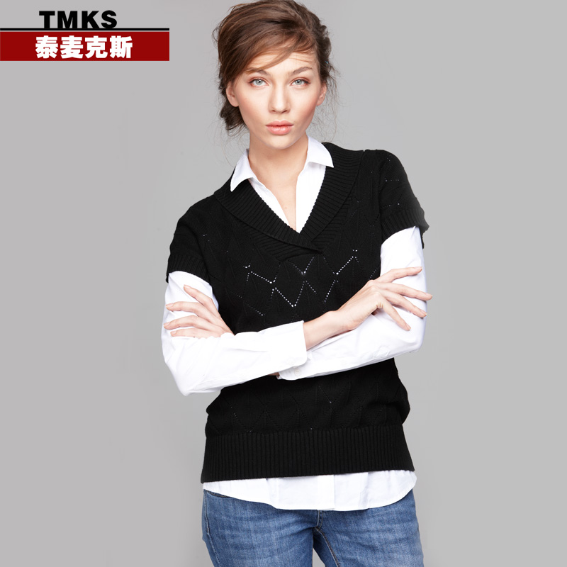 Sale ! Autumn women's fashion sweater fashion vest pullover vest shirt