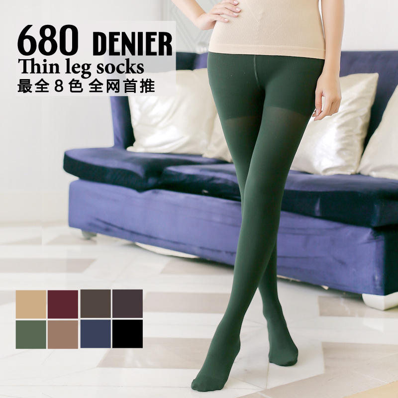 Sales champion NY046 colorful 680 d anti varicose socks thin leg socks pantyhose stocking