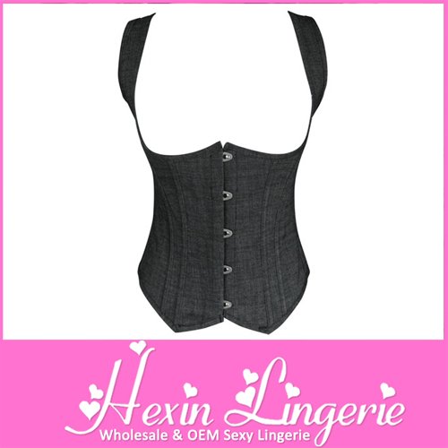 [Same Picture Better Quality]Jeans Underbust Corset With Fron Closure LB4373  Size S M L XL 2XL 3XL 4XL 5XL 6XL