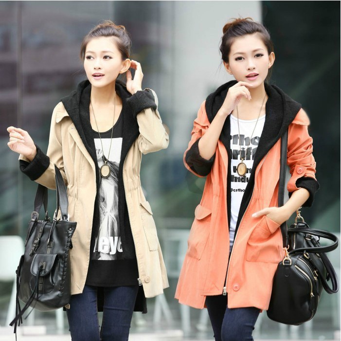 Sauteeded 2012 autumn and winter ccdd long design trench slim trend elegant outerwear female Free Shipping