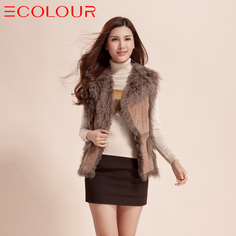 Sauteeded women's 2012 winter elegant fur vest 1402140330