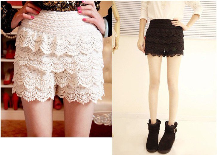 SAVE! 2012 new fashion korea sexy lace Carved flowers anti-expose Tiered  skirts/Layered shorts/briefs,high quality with lining