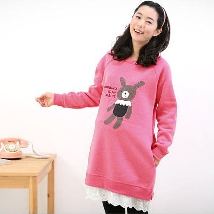 Scite maternity clothing spring jumping rabbit top maternity sweatshirt spring and autumn