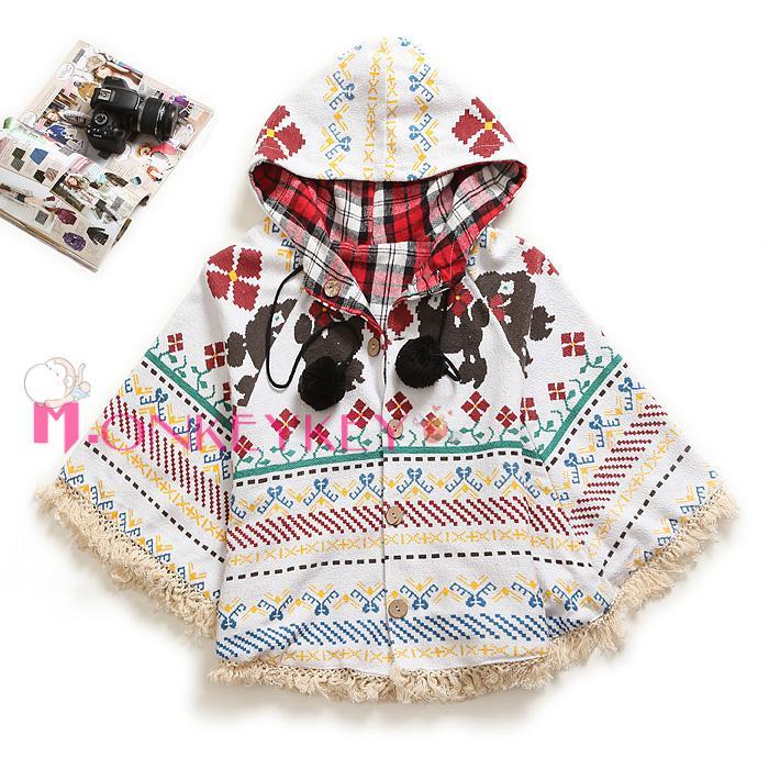 Scolar . 2012 poodle tassel sweep reversible plaid cloak short jacket