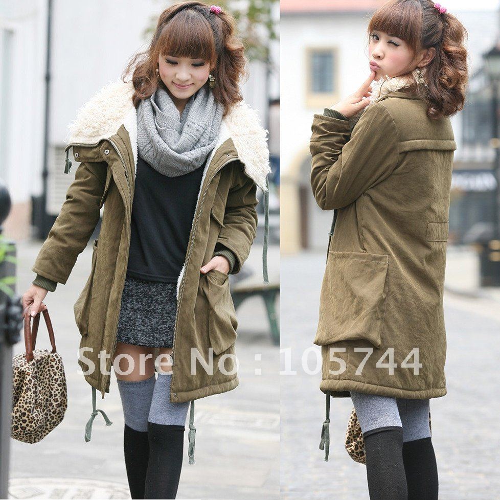 SDHS8168 Big thickening top berber fleece overcoat big free shipping promotion with low price