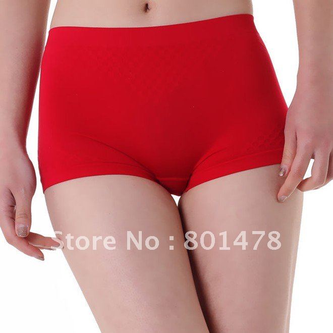 Seamless body hip body sculpting women's boxer cotton underwear 052