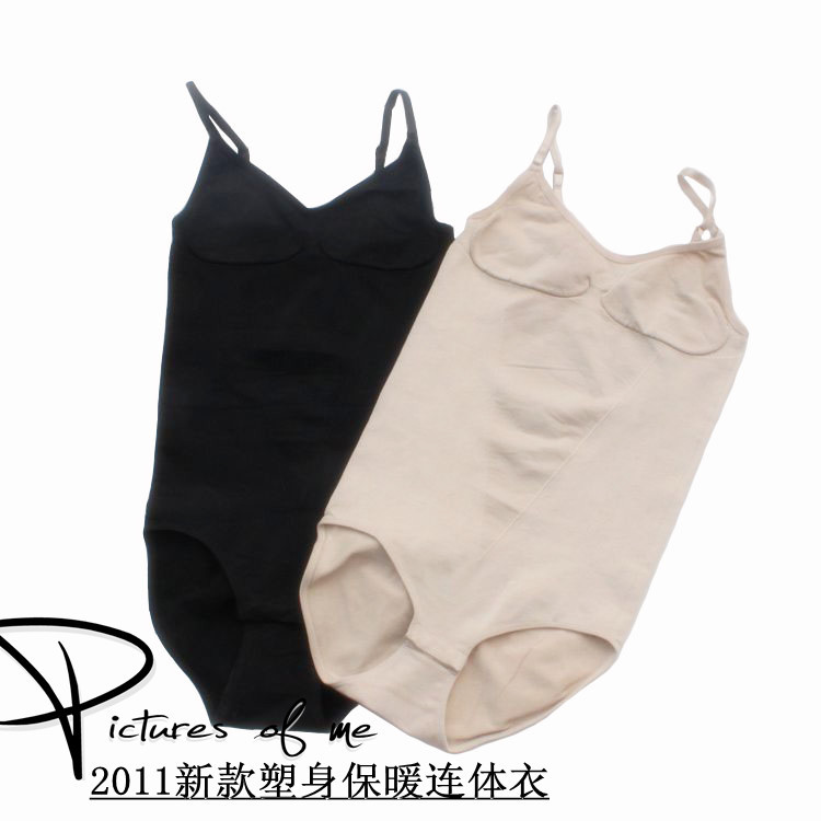 Seamless elastic spaghetti strap bodysuit body shaping bodysuit jumpsuit formal dress basic beauty care underwear Women basic