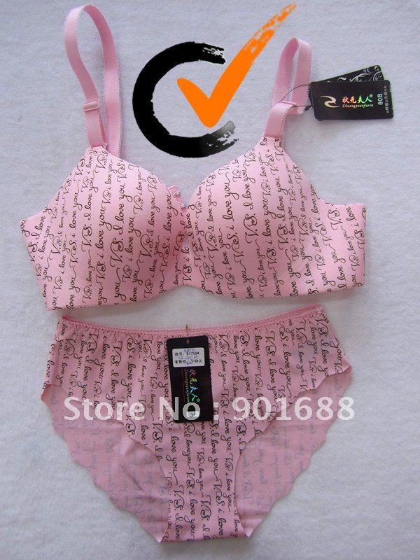 seamless elegant push up woman bra set  wholesale price colorful