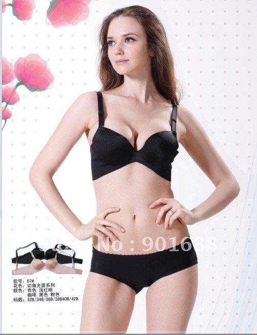 seamless elegant push up woman bra set  wholesale price colorful