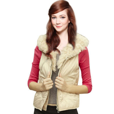 SEASONWIND fashion wool collar slim vest women's vest