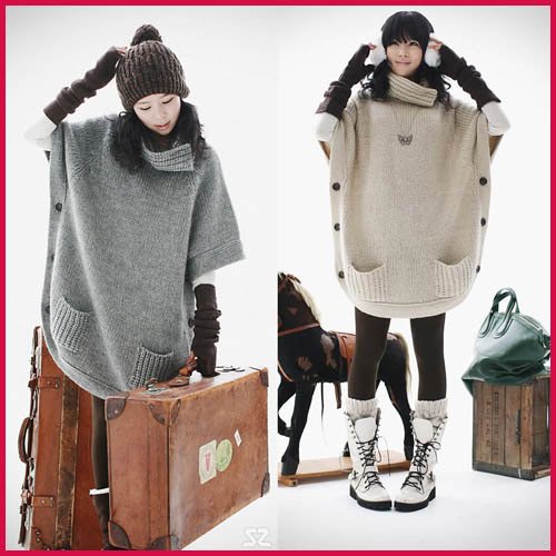 [SEKKES]2012 Fashion Pullover Bear Sweater Dresses For Women Sweaters Clothes Online Free Shipping  SWT005