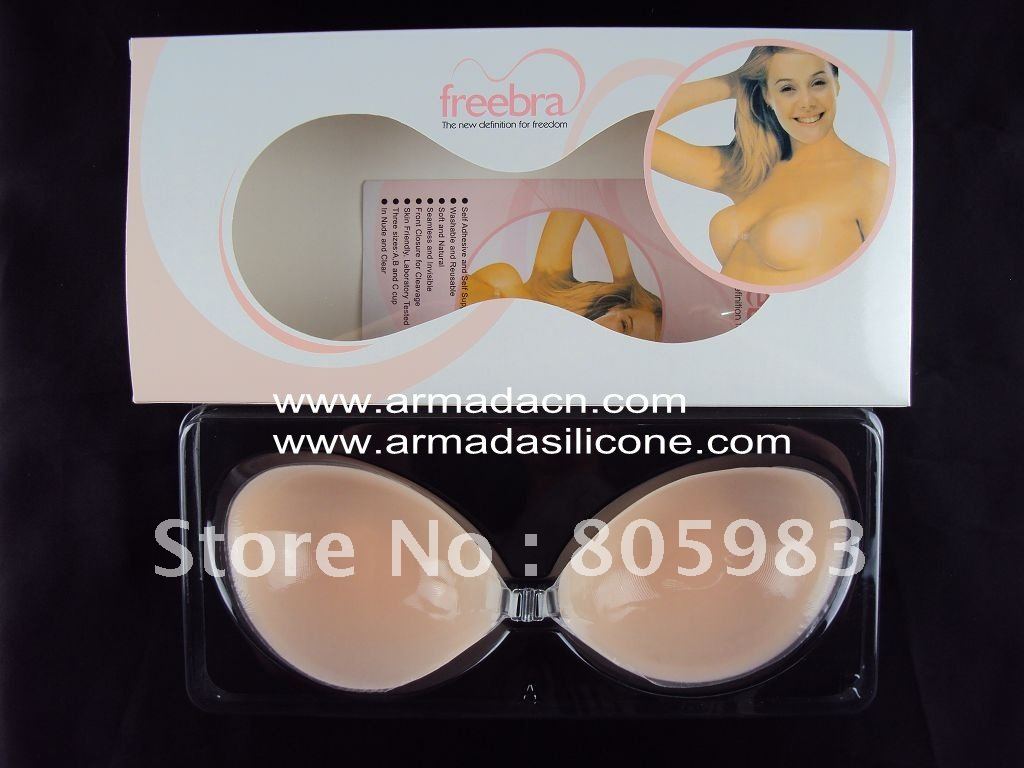 self -adhesive and  invisible silicone bra with free shipping