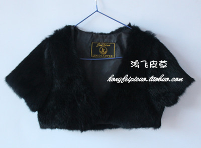 Sell like hot cakes new Customize full leather rabbit fur vest waistcoat fur vest married short jacket Free shipping