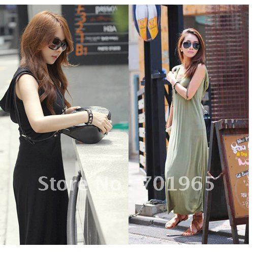 Sell one like this Hooded Sexy Korean New Fashion Long Bohemia Skirt Dress Sundress free shipping wholesale P0171