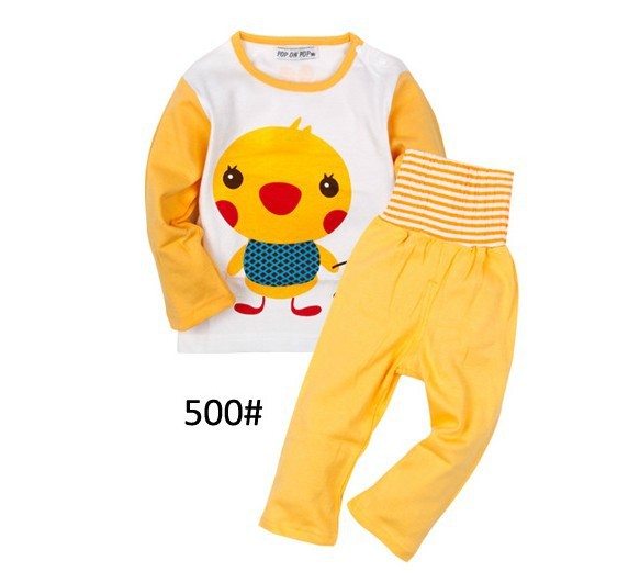 SENSHUKAI children's clothing spring and autumn casual set 123 male long-sleeve pants cartoon at home underwear