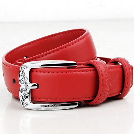 SEPTWOLVES strap women's strap cowhide belt women's genuine leather strap red strap