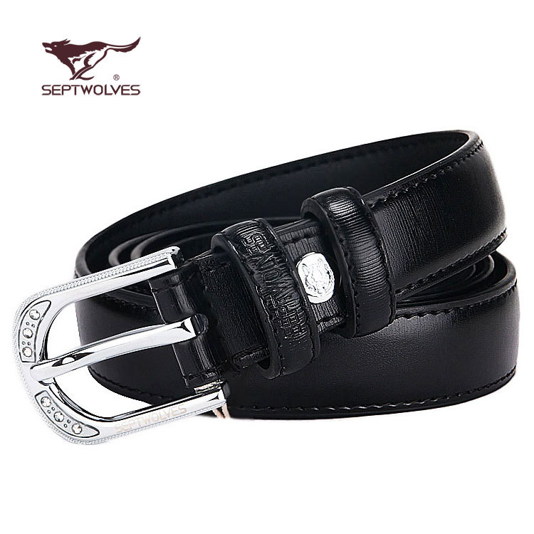 SEPTWOLVES women's strap genuine leather fashion belt facc492