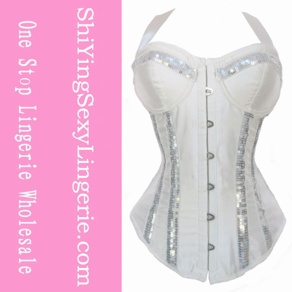 Sequin Neck Line Corset LC5163 Cheaper price Drop Shipping