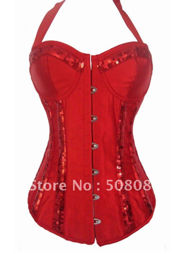 Sequins Sexy Corset figure-built Tight Bust Vest 5163