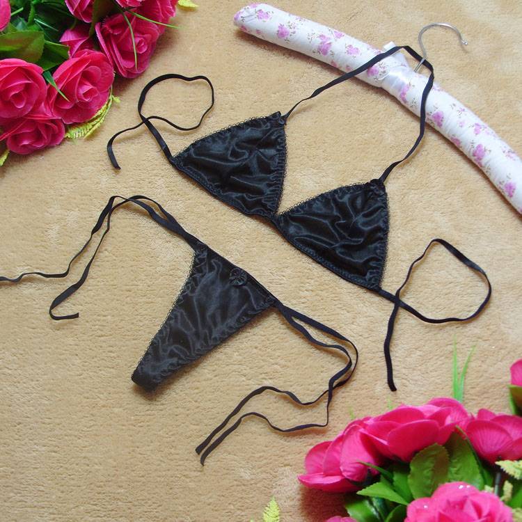 Sexy black lacing skimpily single-bra t g-3101 black women's underwear