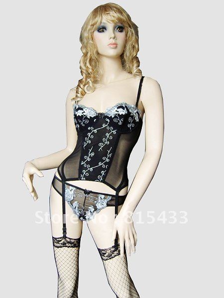 Sexy Corset Bustier Underwear with G-string for Lovers