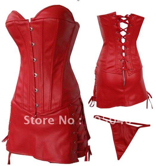 sexy corset made by leather wholesale and retail DH28