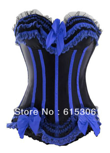 Sexy corset, Sexy Satin boned CORSET Bustier Free shipping