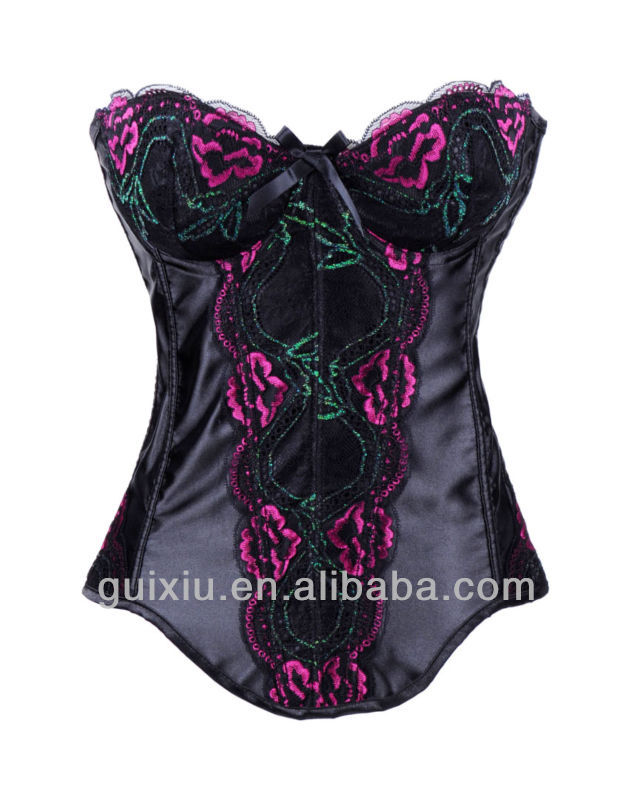 sexy Embroidered Brocade Style Corset