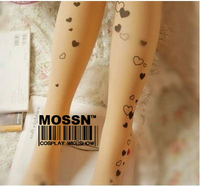 Sexy Fashion love Tattoo Socks Transparent Pantyhose Stockings Tights Leggings