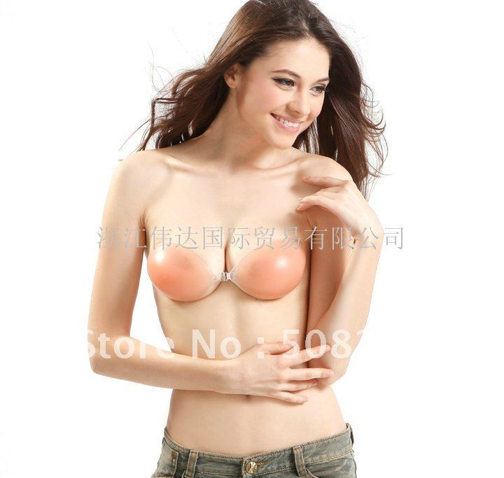 Sexy Invisible Self-Adhesive Strapless Silicone Breast Form Enhancer Bra Size ABCD Cup 230 Free shipping