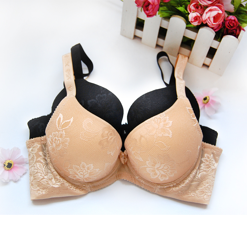 Sexy lace buckle seamless adjustable plunge bra underwear female aa18