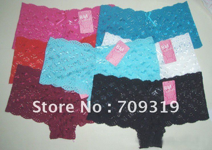 Sexy lace Panty Briefs  Fashion Lady Underwear Knickers Ladies mesh boxer panty