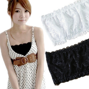 Sexy lace tube top fashion cute black tube top white comfortable mm