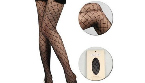 Sexy Ladies black plaid jacquard pantyhose stockings Leggings Free shipping H-A012