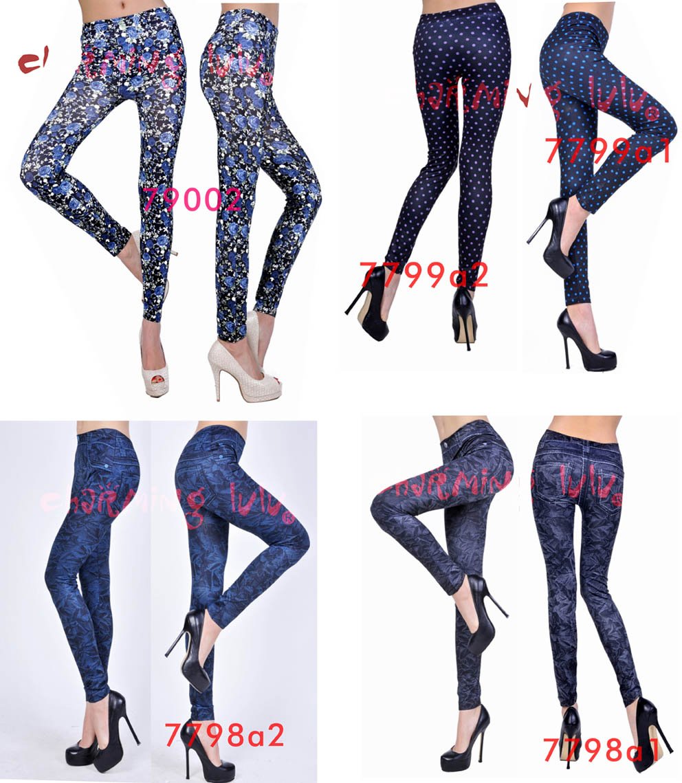 Sexy Leggings (85aa0) Women Leggings, Tight Leggings For Women, Black Jeggings, Tattoo Stockings + Free Shipping