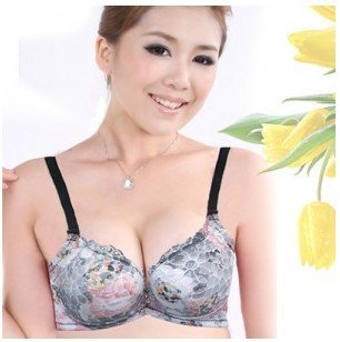 Sexy leopard ultra-thin breathable Push up Adjustable Bra Free shipping X-030