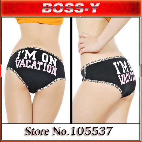 Sexy leopard underwear women ,funny panties ,Cotton, free shipping 1 pcs