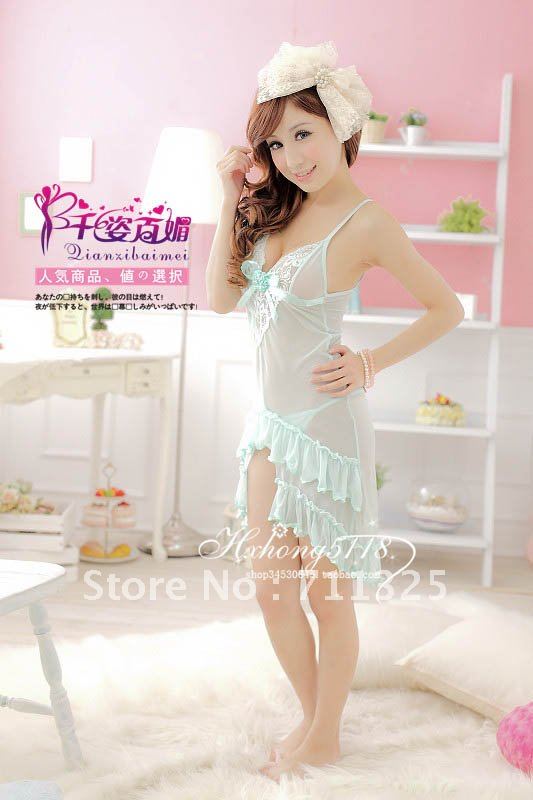 Sexy Lingerie 2 new arrival leopard print suspender skirt female derlook skirt sexy temptation nightgown bohemia sleepwear