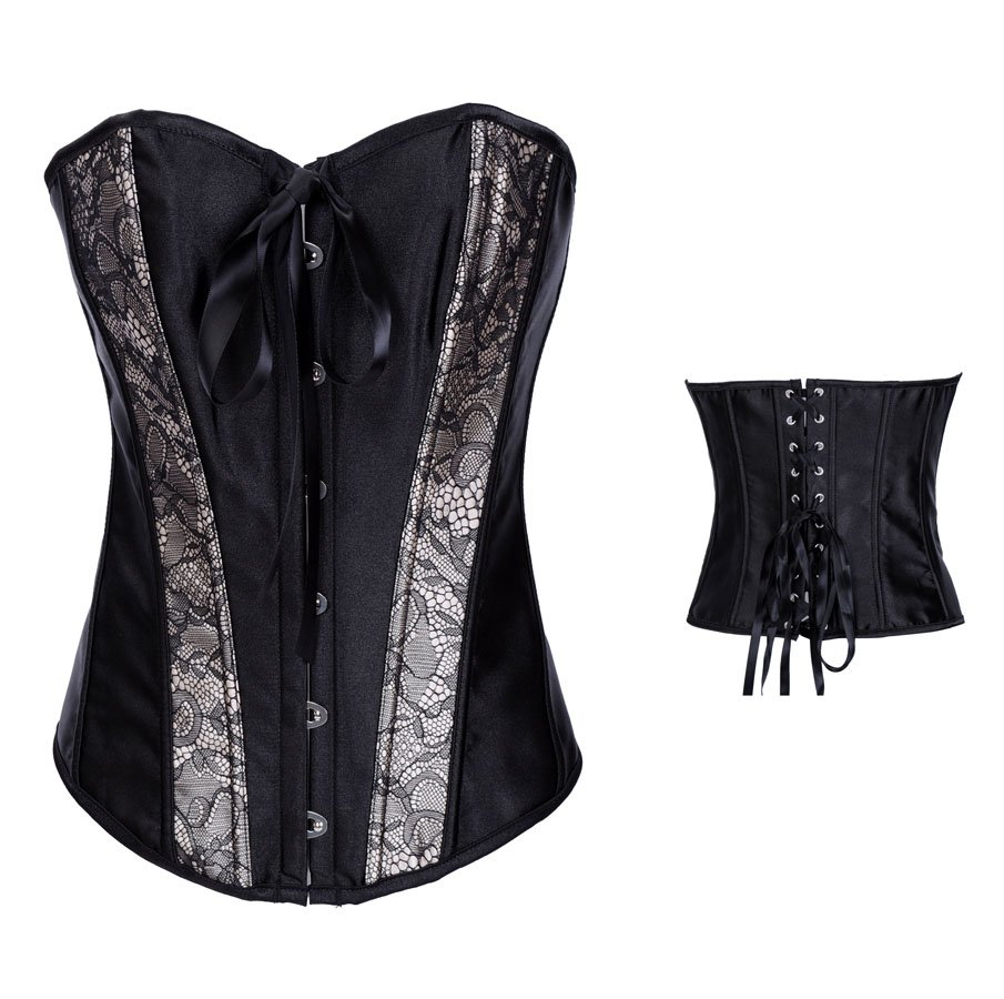 Sexy Lingerie Corset Black Fancy Dress Party Wear Free Shipping - 2894